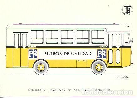 Postkarten: POSTAL A7100: Microbus Sava-Austin