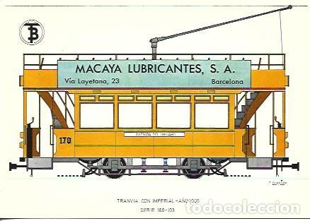 Postkarten: POSTAL A7086: Tranvia con Imperial