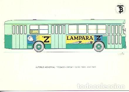 Postales: POSTAL A7104: Autobus Monotral Pegaso-Jorsa