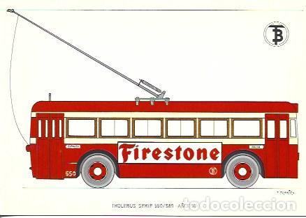 Postales: POSTAL A7114: Trolebus serie 550/589