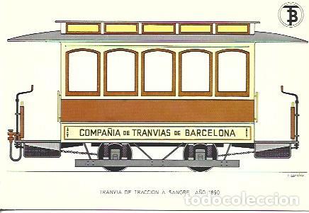 Postales: POSTAL A7119: Tranvia de traccion a sangre a&ntilde;o 1890
