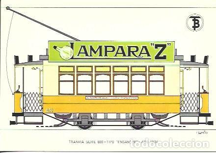 Postales: POSTAL A7124: Tranvia Serie 800 tipo Ensanche
