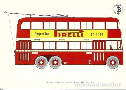 Postales: POSTAL A7118: Trolebus Seis Ruedas