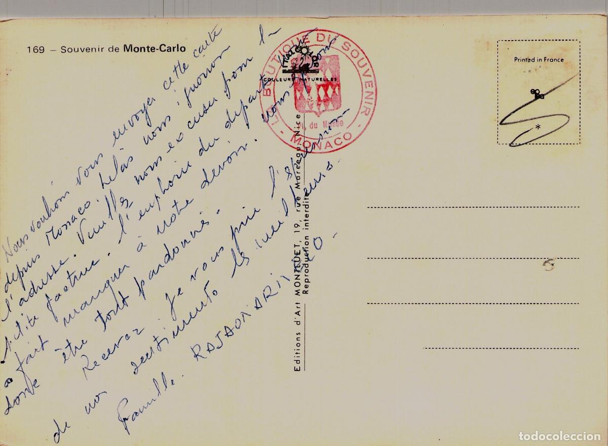 Postales: Postal de Monte-Carlo M&oacute;naco Casino - Foto 2