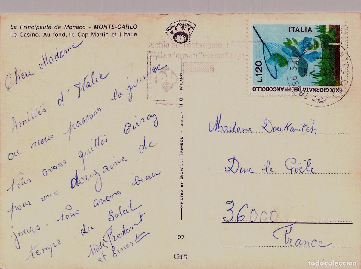 Postales: Postal del Casino de Monte-Carlo, M&oacute;naco - Foto 2