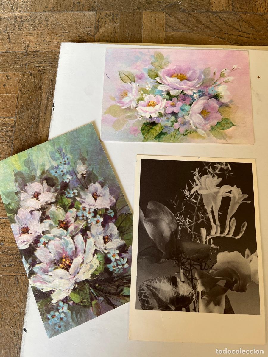 Postales: 3 postales florales usadas de los a&ntilde;os 70