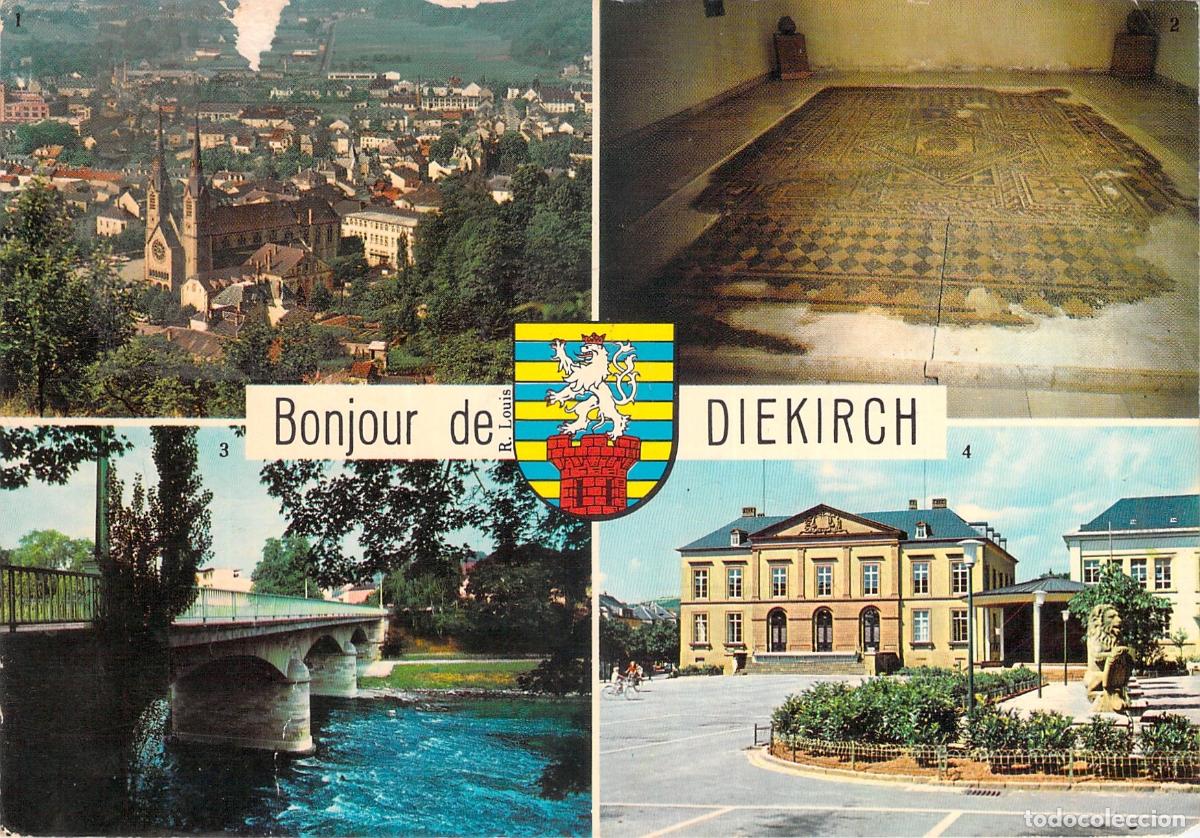 Postales: Postal de Diekirch Luxemburgo vistas variadas