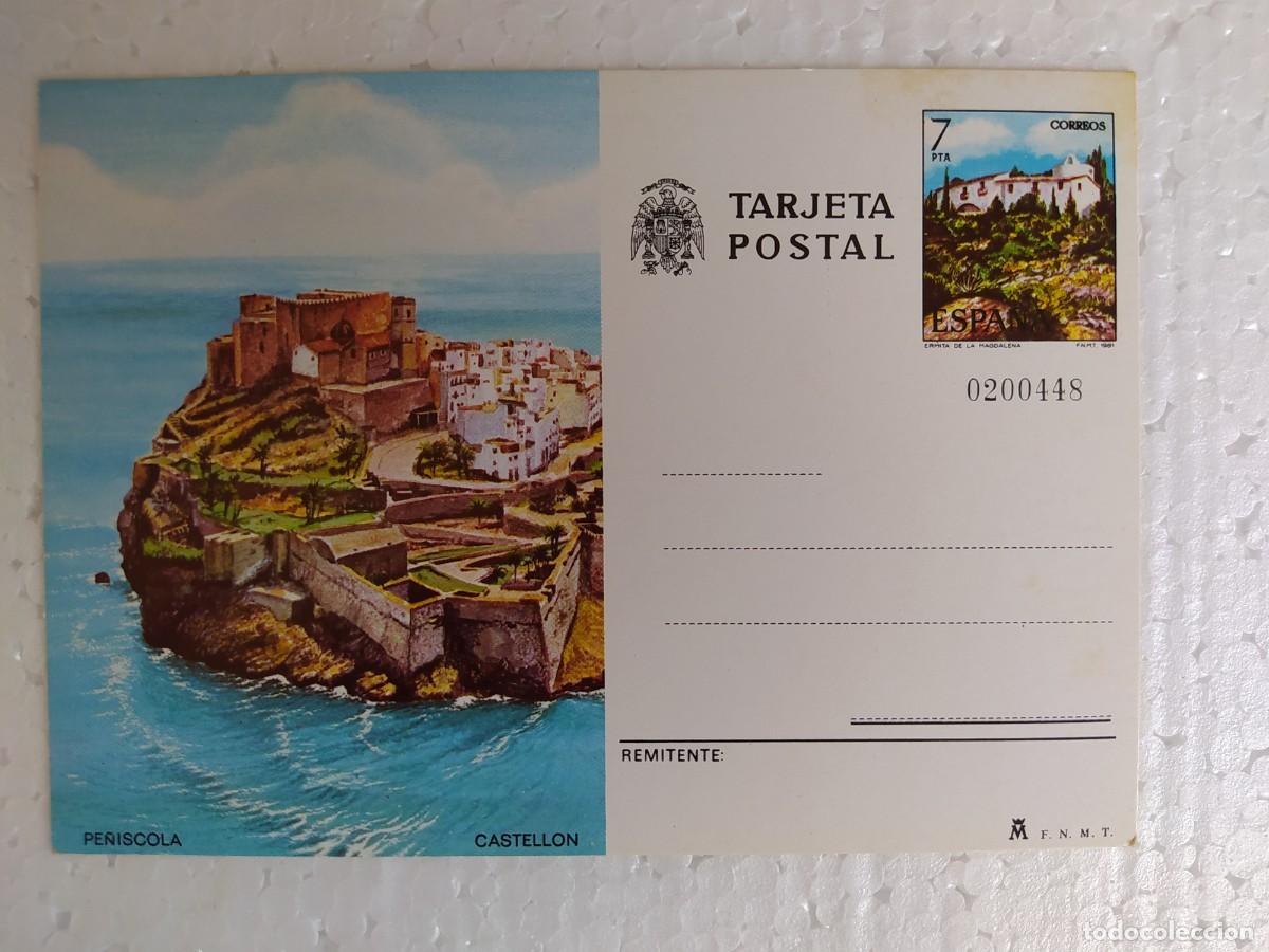 Postales: 1981 tarjeta postal entero Espa&ntilde;a Pe&ntilde;&iacute;scola Castell&oacute;n