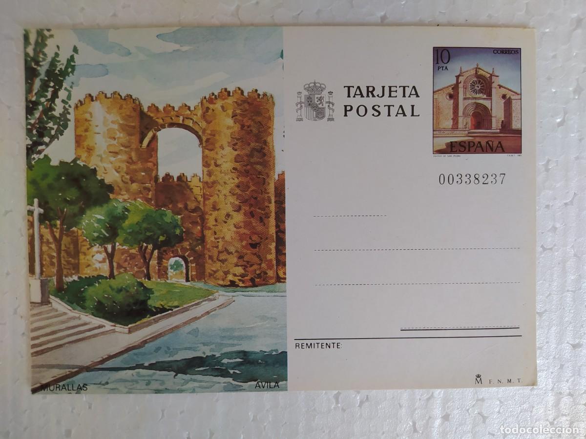 Postales: 1983 tarjeta postal entero Espa&ntilde;a murallas de &Aacute;vila
