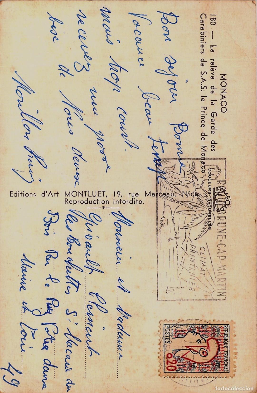 Postales: Postal del Cambio de Guardia en el Palacio de M&oacute;naco - Foto 2