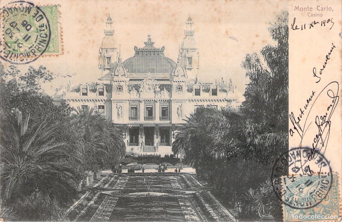 Postales: Postal antigua de Monte Carlo Casino M&oacute;naco