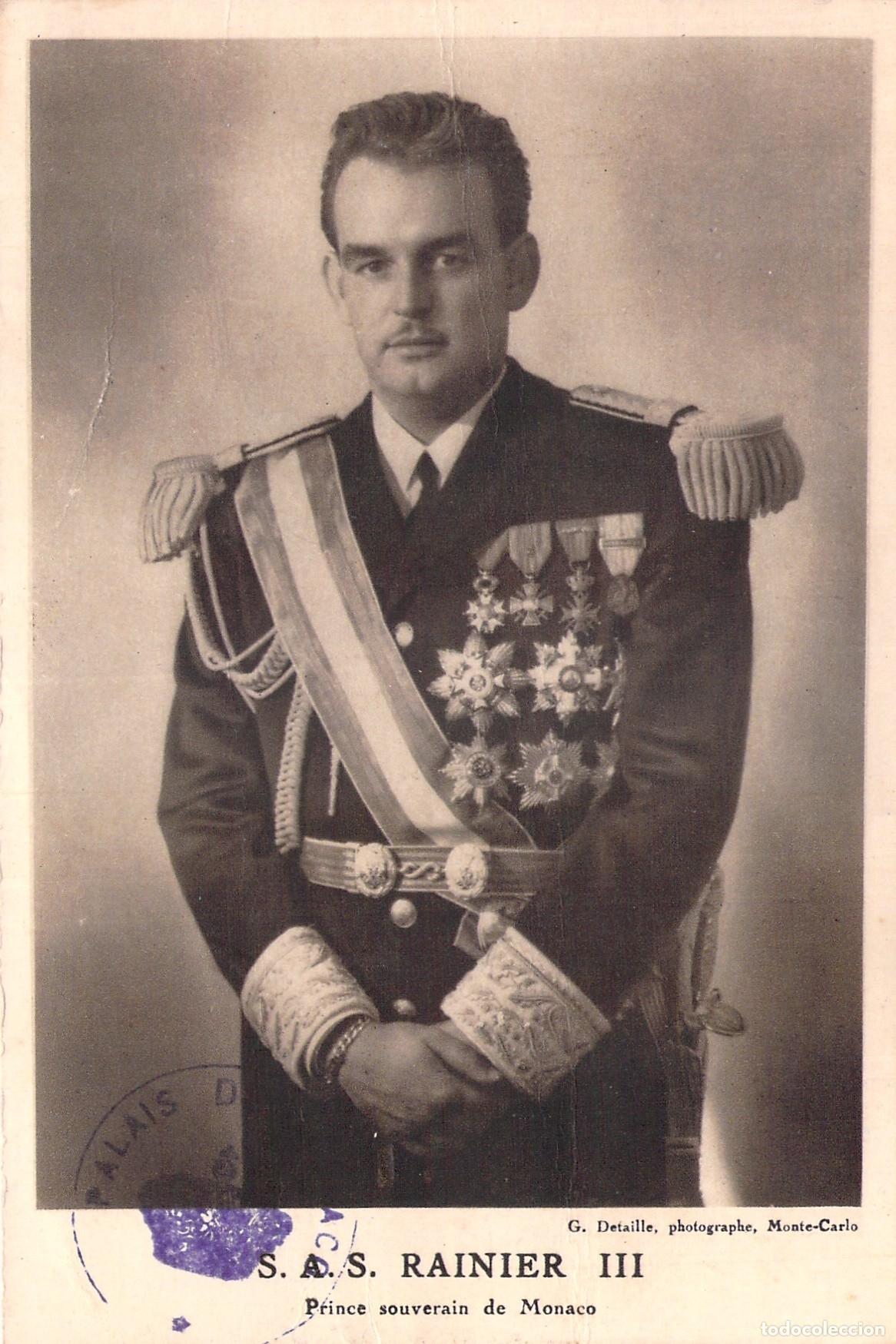 Postales: Postal del Pr&iacute;ncipe Rainiero III de M&oacute;naco