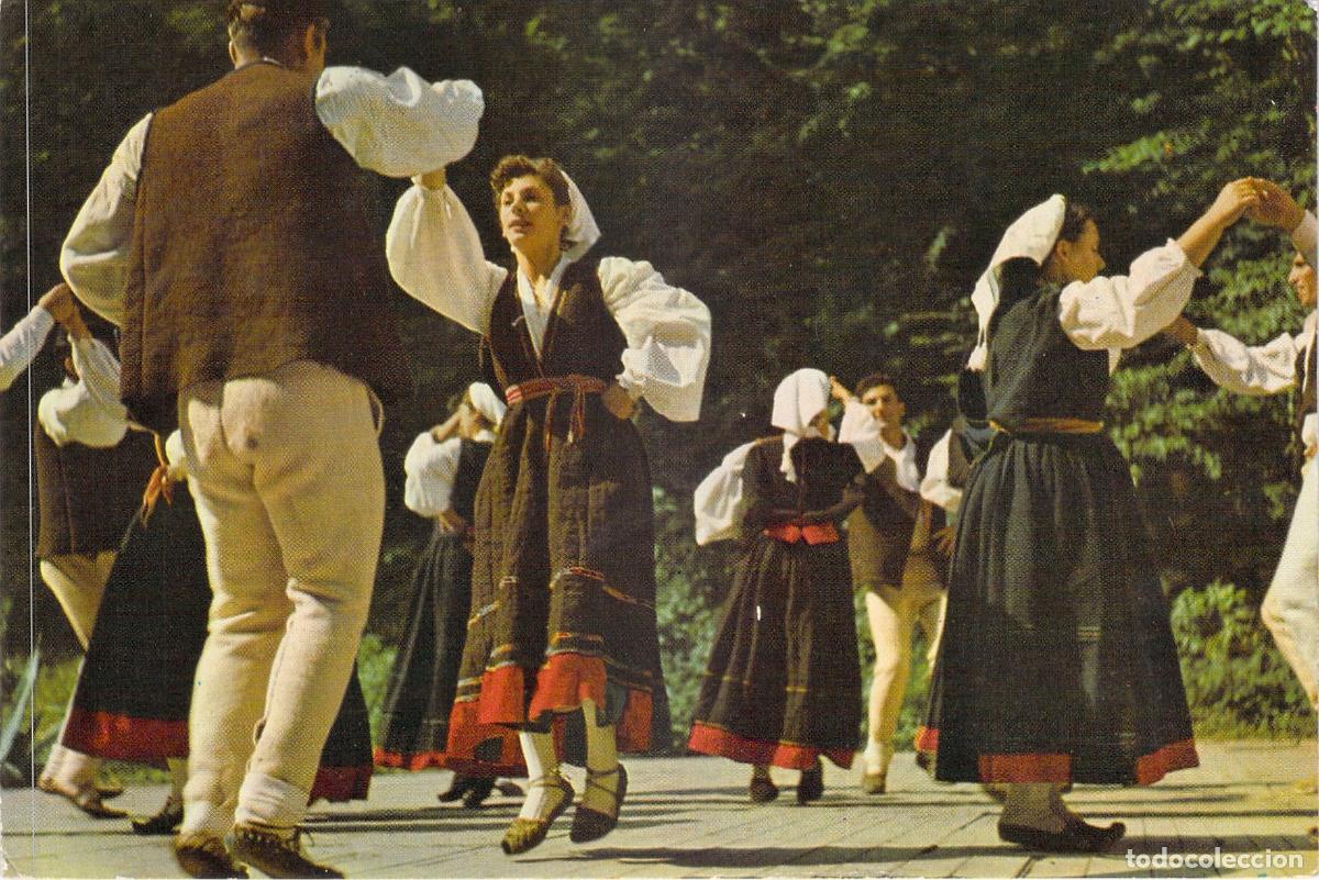 Postales: Postal de danza folcl&oacute;rica tradicional Balun de Istria
