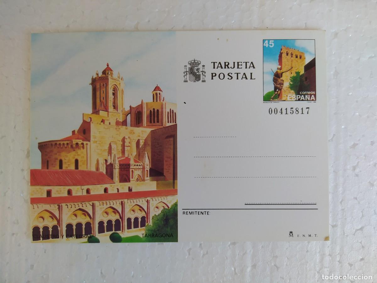 Postales: 1988 tarjeta postal entero Espa&ntilde;a claustro y catedral de Tarragona