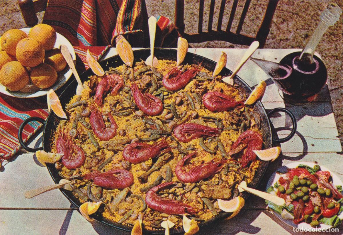 Postales: ESPA&Ntilde;A, T&Iacute;PICO PLATO ESPA&Ntilde;OL, PAELLA - EDITA SAVIR 1883 - S/C