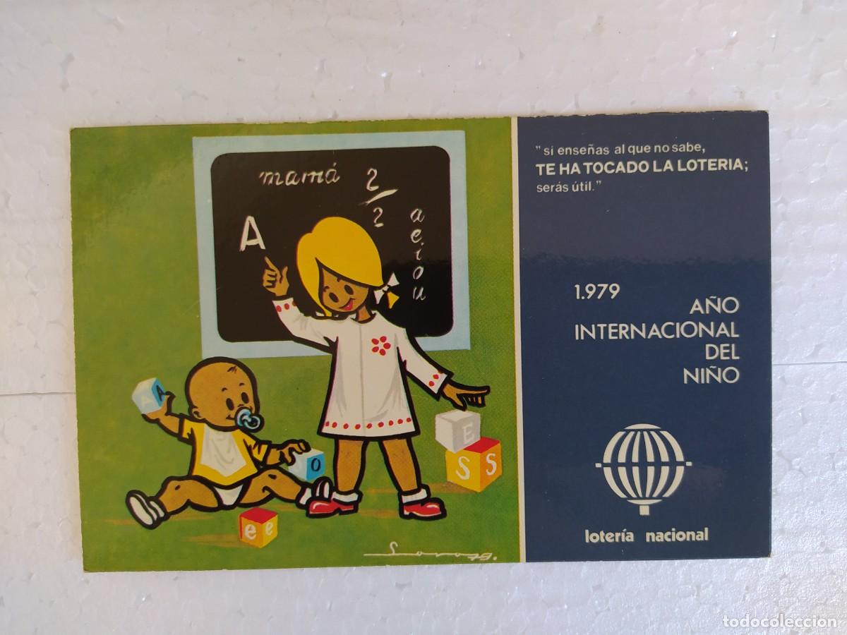 Postales: 1979 postal loter&iacute;a nacional a&ntilde;o internacional del ni&ntilde;o
