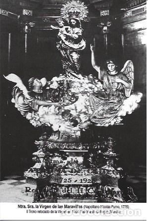Postcards: POSTAL A6995: Trono de la Virgen de las Maravillas en 1909. Cehegin, Murcia