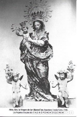 Postcards: POSTAL A6996: Detalle de la Virgen de las Maravillas de Farno. Cehegin, Murcia