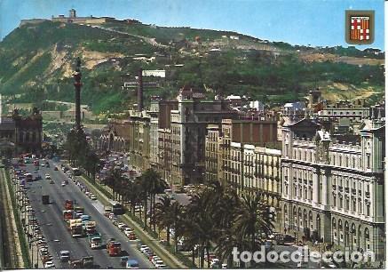 Postcards: POSTAL A7185: Paseo de Colon de Barcelona