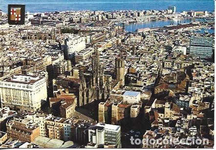 Postcards: POSTAL A7200: Vista aerea de la Catedral de Barcelona