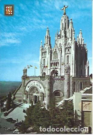 Postcards: POSTAL A7205: Templo del Tibidabo de Barcelona