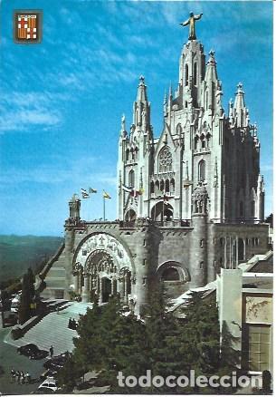Cartoline: POSTAL A7224: Barcelona. Templo del Tibidabo