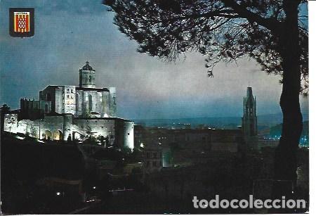 Cartoline: POSTAL A7325: Vista nocturna de Girona