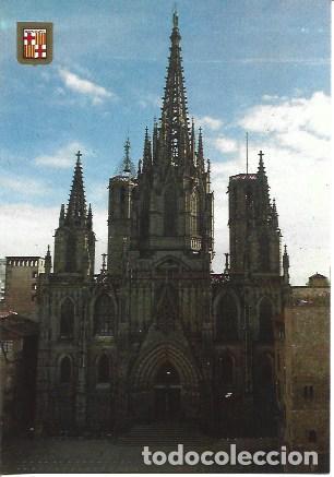 Cartoline: POSTAL A7273: Fachada de la Catedral de Barcelona