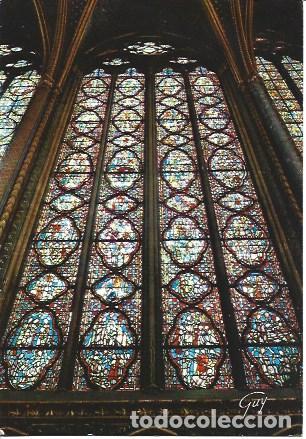 Cartoline: POSTAL A7266: Vidriera de La Sainte Chapelle de Paris
