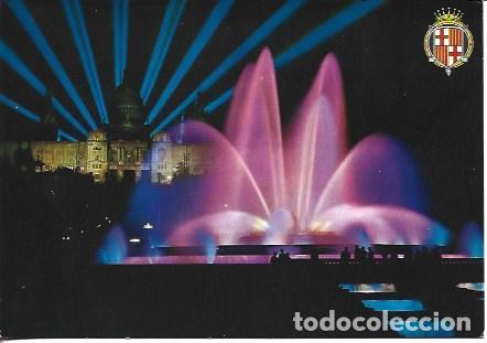 Postales: POSTAL A7283: Fuente de Montjuic de noche