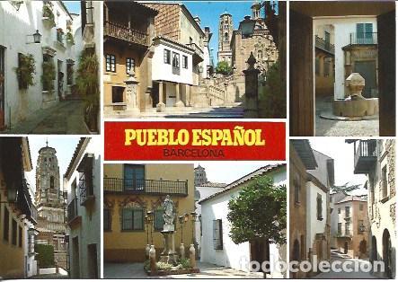 Postales: POSTAL A7276: Vistas del Pueblo Espa&ntilde;ol de Barcelona