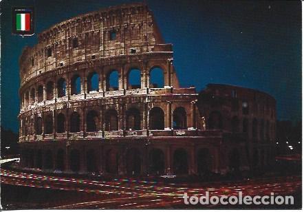 Postales: POSTAL A7375: Vista nocturna del Coliseo de Roma