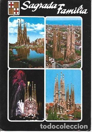 Postales: POSTAL A7392: Vistas de la Sagrada Familia de Barcelona