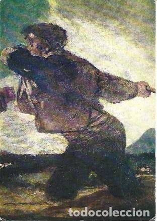 Postales: POSTAL A7457: Ri&ntilde;a a garrotazos, por Goya