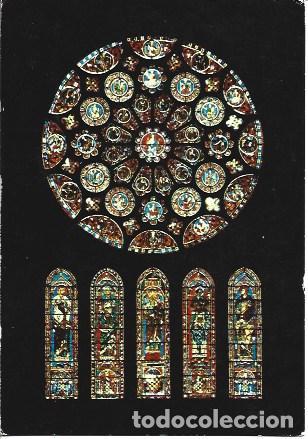 Postcards: POSTAL A7552: Roseton de la Catedral de Chatres