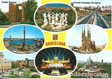 Postcards: POSTAL A7381: Diversos aspectos de Barcelona