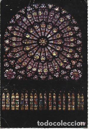 Postcards: POSTAL A7403: Roseton norte de Notre Dame en Paris