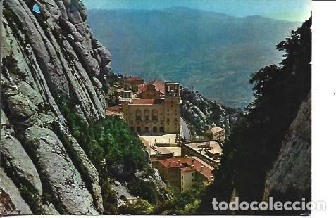 Postcards: POSTAL A7414: Monta&ntilde;a y monasterio de Montserrat