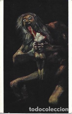 Postcards: POSTAL A7652: Saturno devorando a un hijo, por Goya