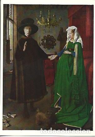 Postcards: POSTAL A7657: El matrimonio Arnolfini por Van Eyck