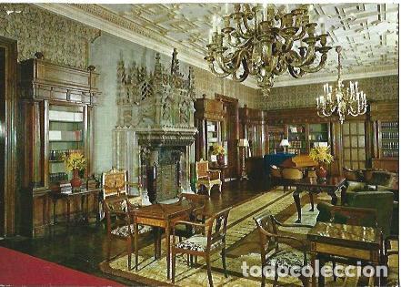 Postales: POSTAL A7727: Biblioteca del Palacio de Pedralbes de Barcelona