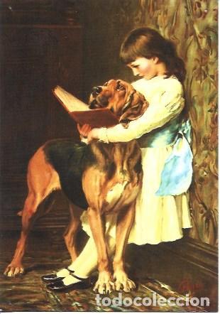 Postais: POSTAL A7752: Aprendiendo a leer, por Riviere
