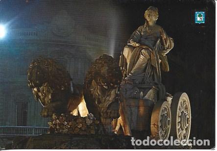 Postais: POSTAL A7767: Vista nocturna de La Cibeles de Madrid