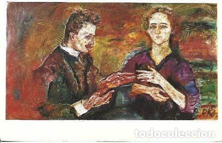 Postcards: POSTAL A7643: Hans Tietze and Erica Tietze-Conrat, por Kokoschka