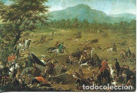 Postcards: POSTAL A7648: Escenad e monteria con caballos y jinetes