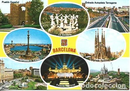 Postcards: POSTAL A7719: Monumentos de Barcelona