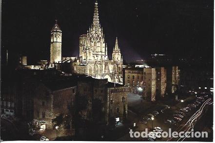 Postcards: POSTAL A7721: Vsita nocturna de la Catedral de Bacelona