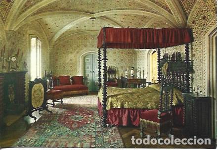Postcards: POSTAL A7733: Dormitorio de la Reina del Palacio Nacional de Pena en Sintra