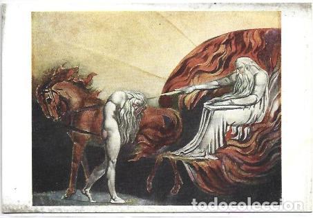 Cartoline: POSTAL A7738: Elias en el carro de fuego, por Blake