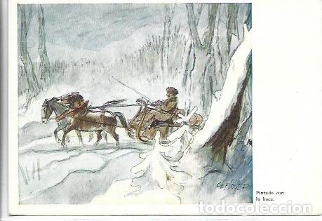 Postcards: POSTAL A7741: Paseando en trineo, por Fischer